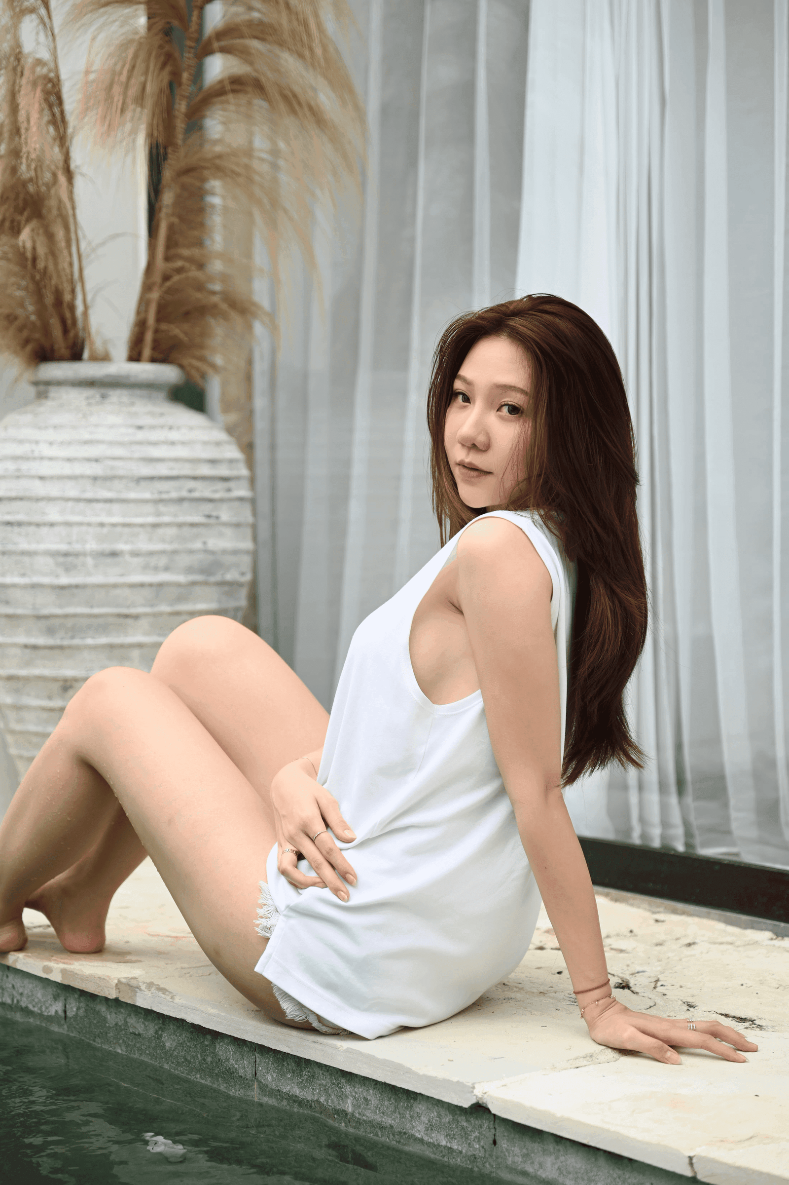 Jenadammaya In Home No Pans Braless 35